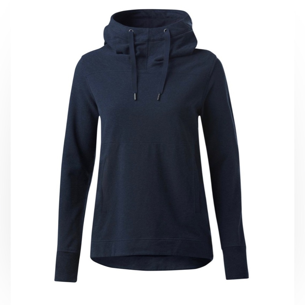 Lululemon Size 4 Split Pullover Sweatshirt Hoodie Heathered Naval Blue